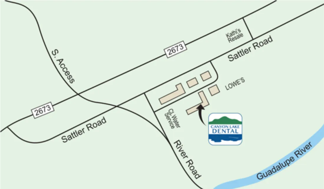 Map to Canyon Lake Dental & Orthodontics at 1395 Sattler Rd, Canyon Lake